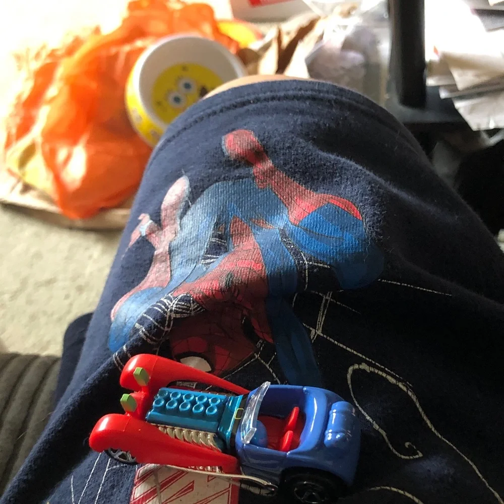 Red and Blue Kids Toy Car